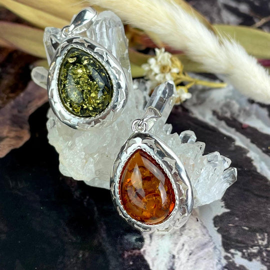 Baltic Amber Teardrop Pendant