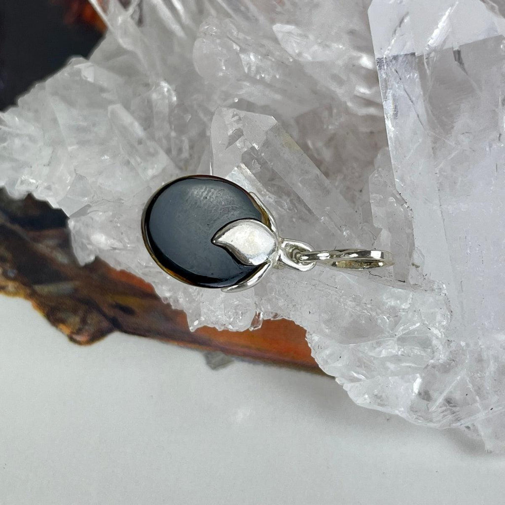 Green Amber Necklace Charm