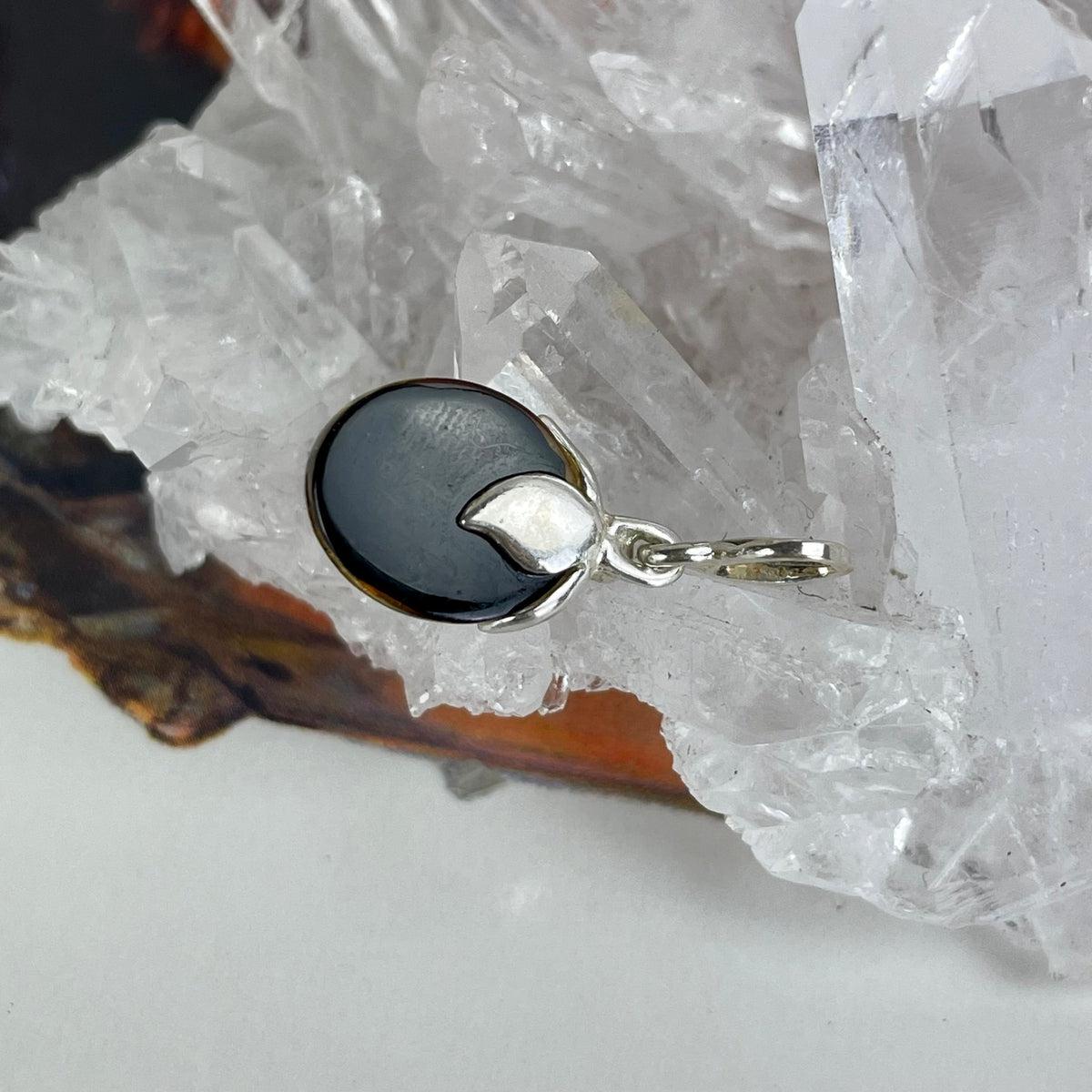 Green Amber Necklace Charm