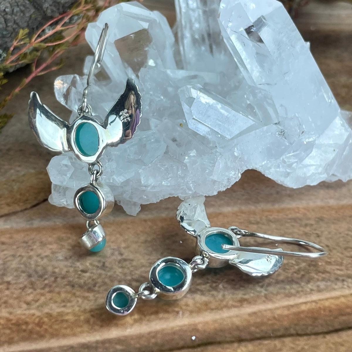 Angel Wing Crystal Earrings