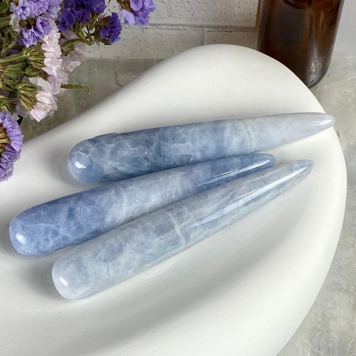 Blue Calcite Massage Wand