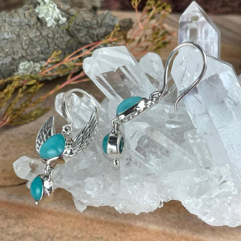 Angel Wing Crystal Earrings