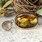Oval Baltic Amber Pendant