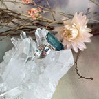 Fluorite Crystal Bar Ring