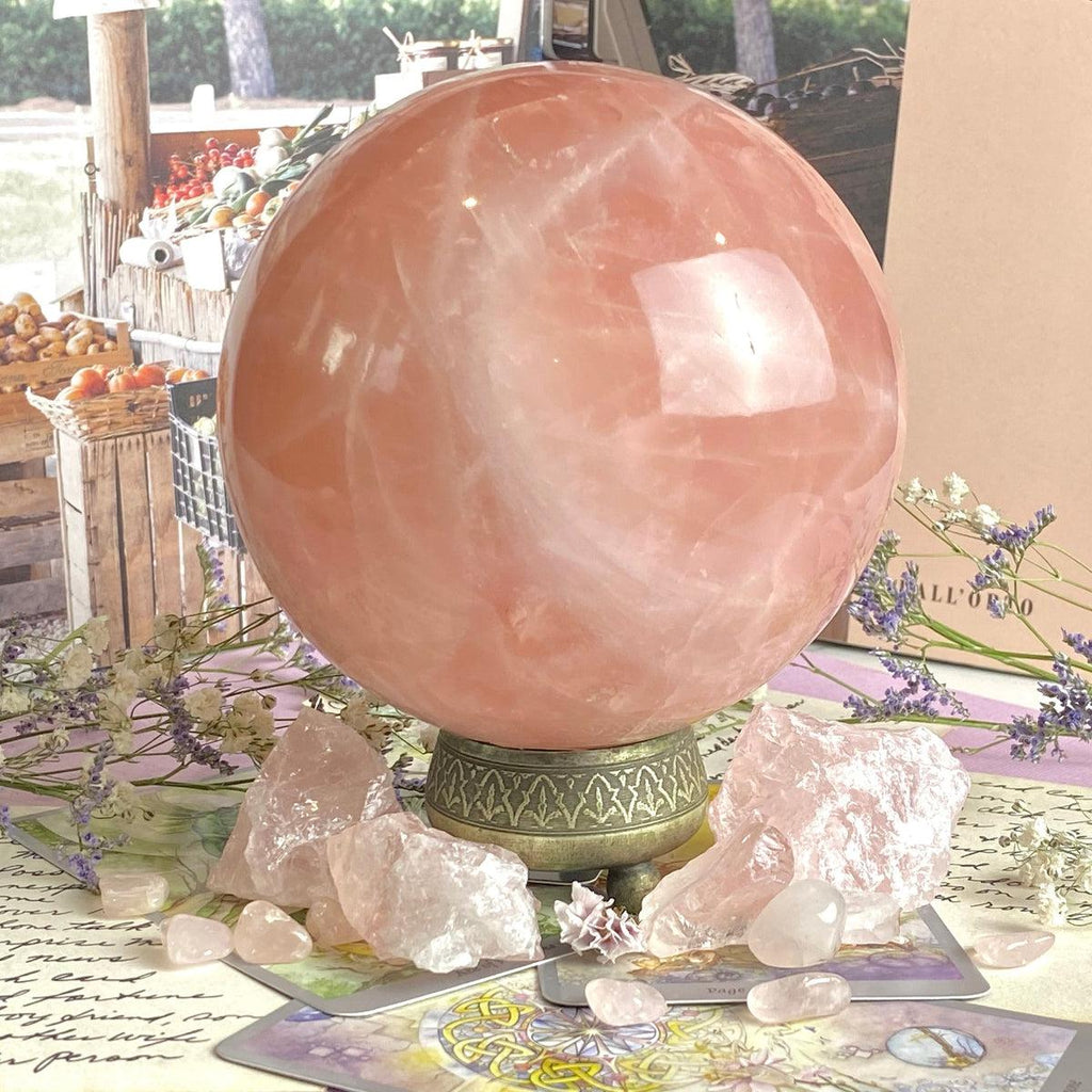 Rose Quartz Crystal Ball
