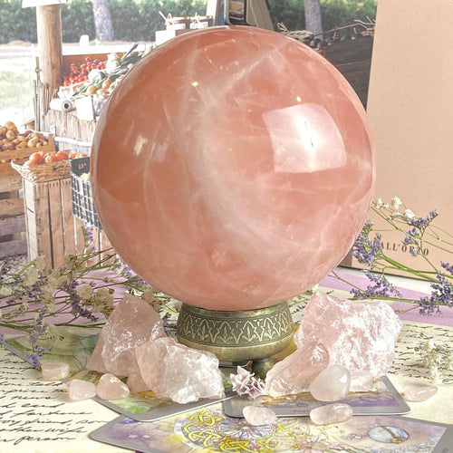 Rose Quartz Crystal Ball