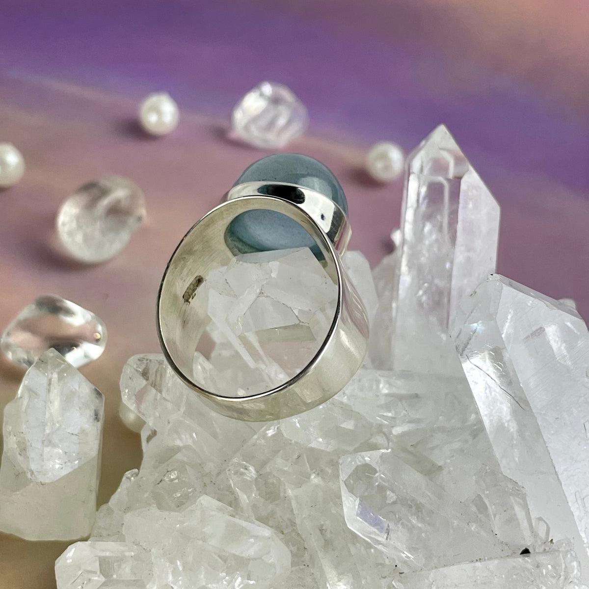 Aquamarine Cabochon Ring