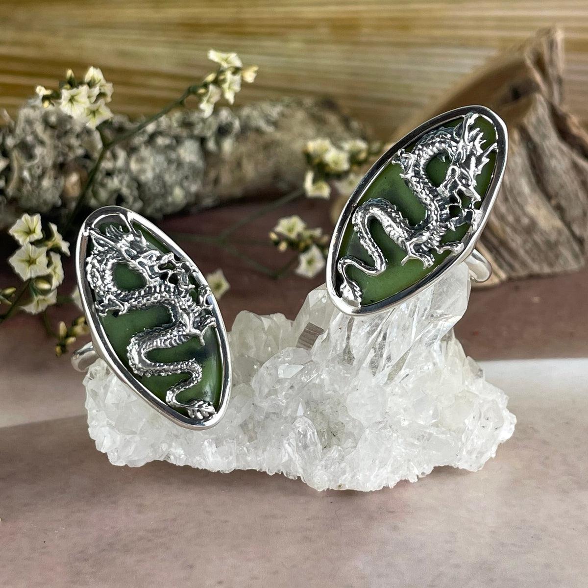 Jade And Dragon Ring