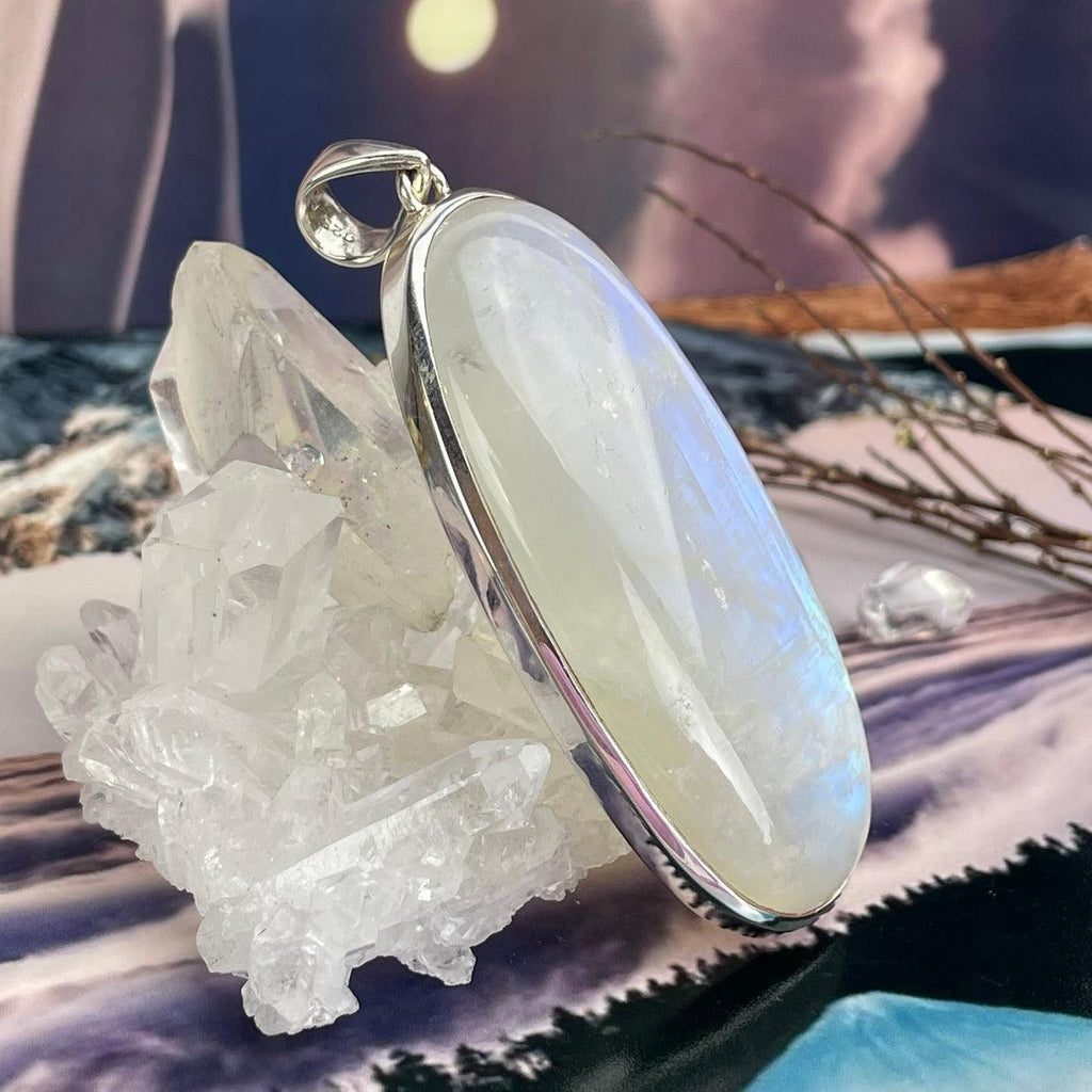 Moonstone Silver Feature Pendant