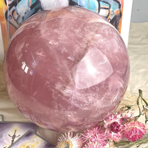 Madagascan Rose Quartz Crystal Ball