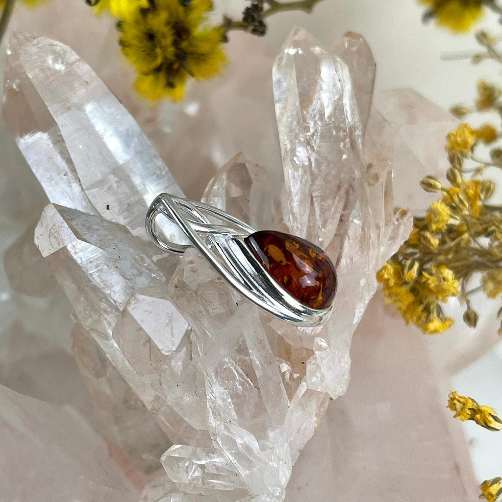 Delicate Amber Pendant