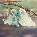 Amazonite Triple Stone Earrings