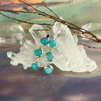 Amazonite Triple Stone Earrings