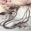 Garnet Small Bead Necklace