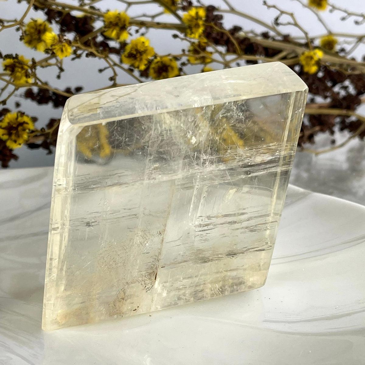 Golden Calcite Block
