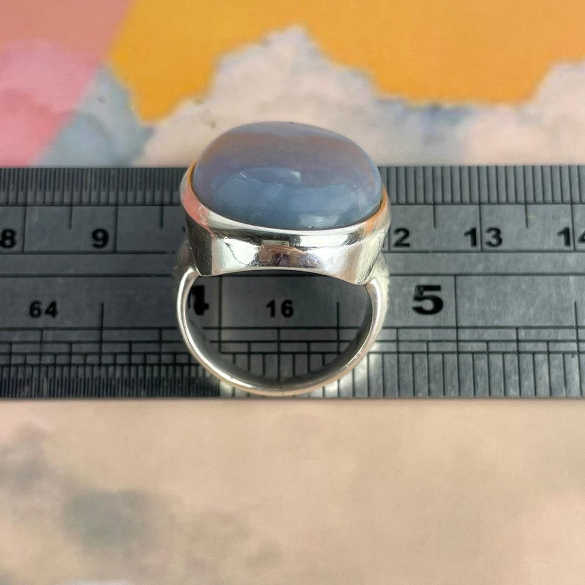 Angelite Cabochon Ring