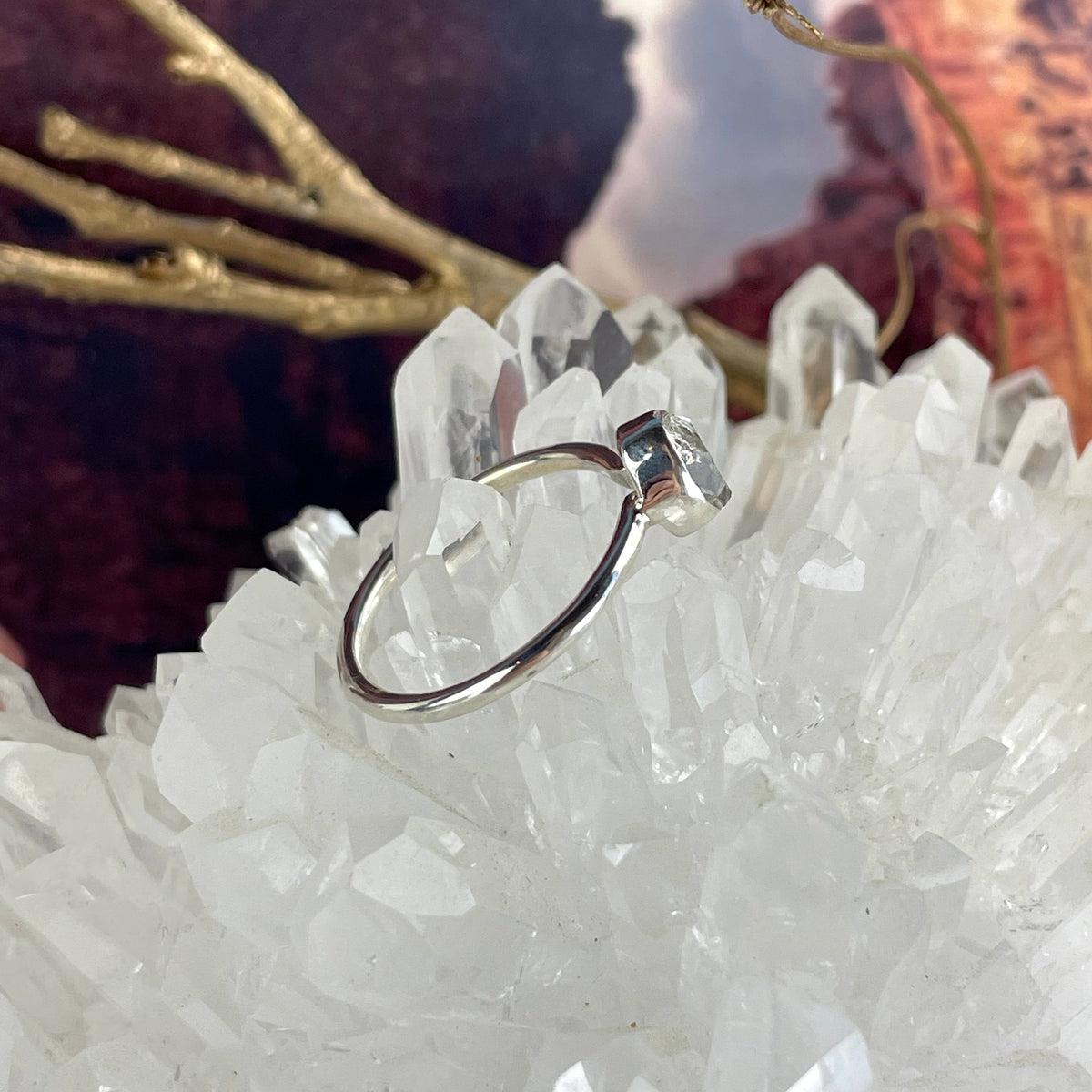 High Vibration Crystal Ring