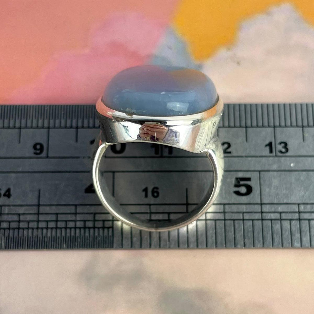 Pale Blue Oval Ring
