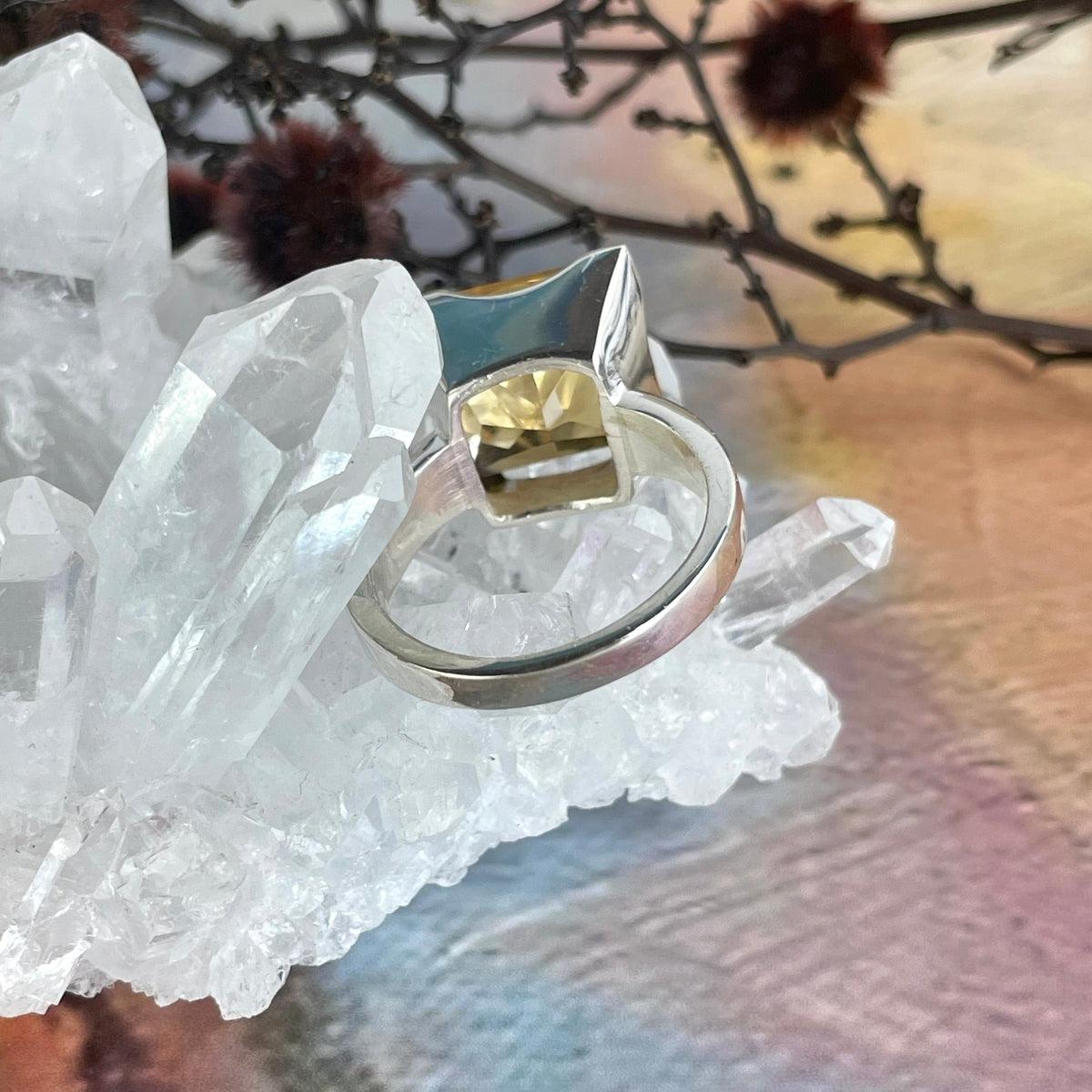 Citrine Ring For Large Finger
