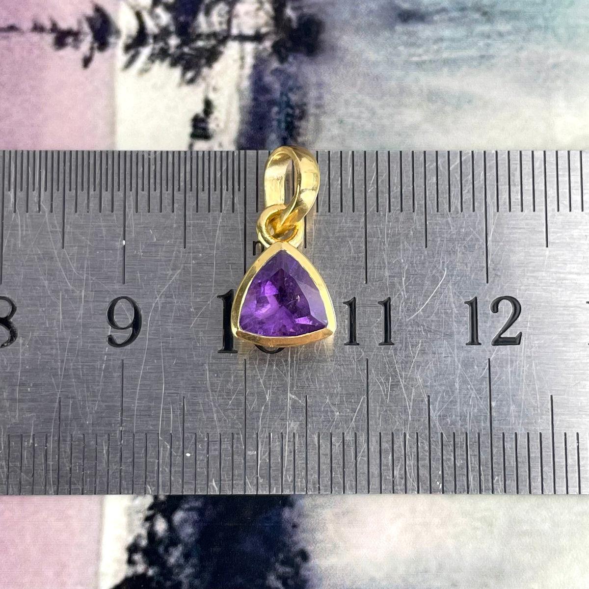 Yellow Gold Amethyst Pendant