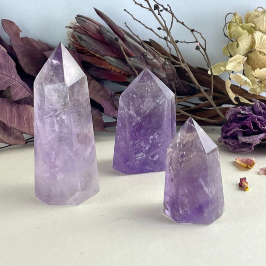 Smokey Amethyst Crystal Points