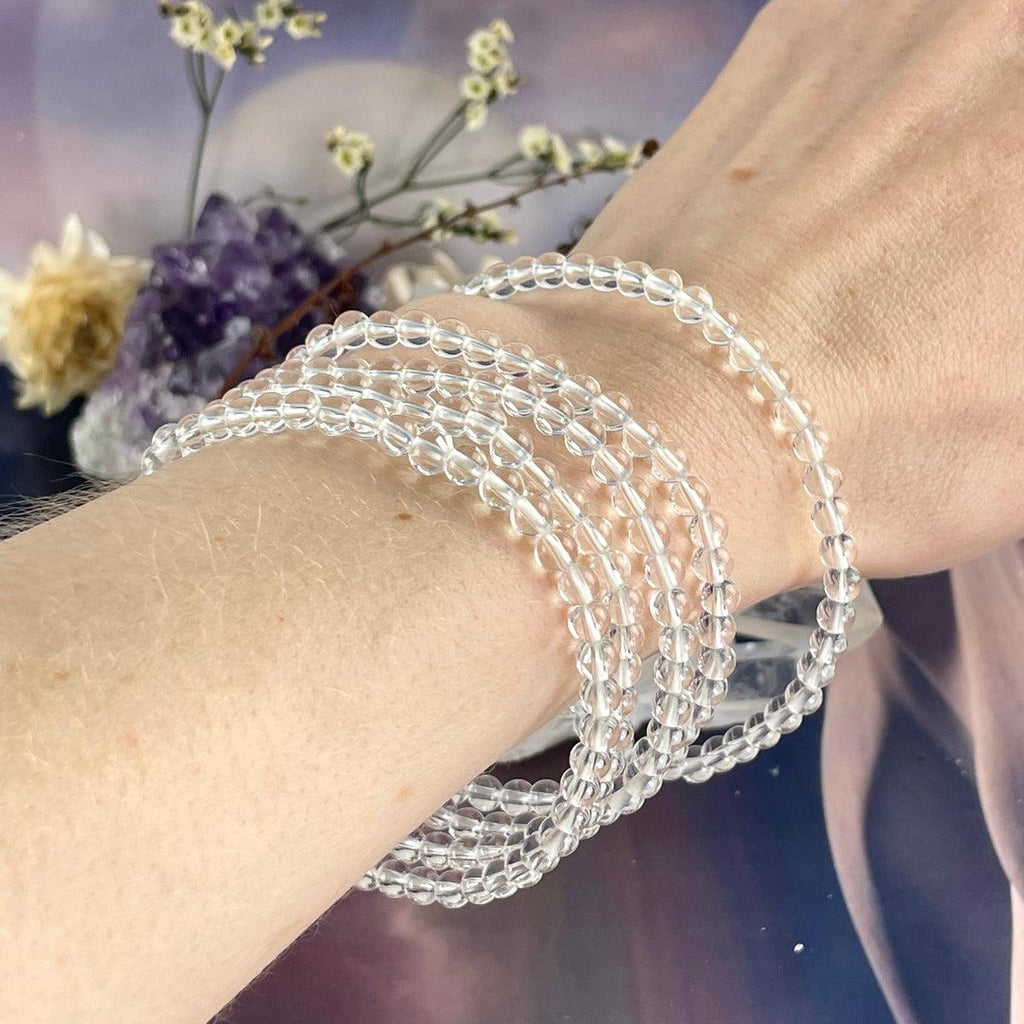 Quartz Crystal Bead Bracelet
