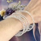 Quartz Crystal Bead Bracelet