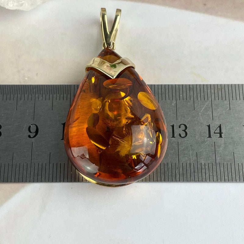 Real Amber Nugget Pendant