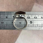 Silver Black Tourmaline Ring