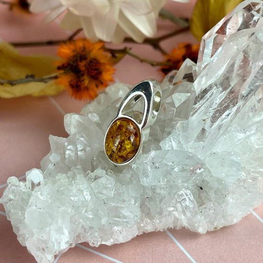 Baltic Amber Oval Pendant