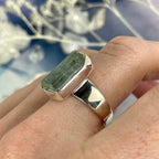 Aquamarine Bar Ring
