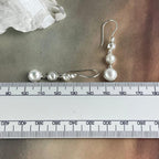 Cultured Pearl Silver Earrings