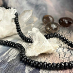 Black Tourmaline Crystal Beads