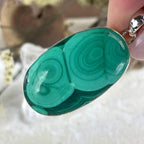 Oval Malachite Pendant