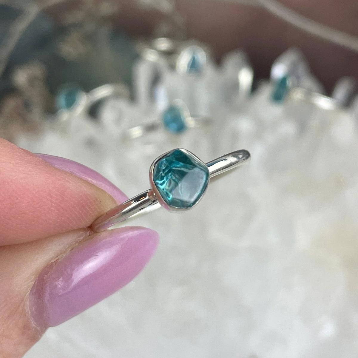 Apatite Crystal Ring