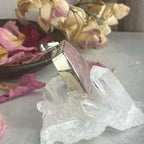 Large Rectangular Rose Quartz Pendant