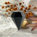 Sterling Silver Obsidian Pendulum