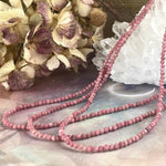 Pink Crystal Bead Necklace