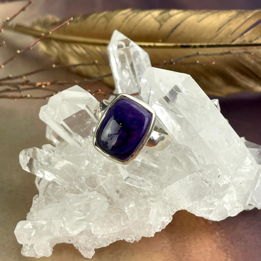 Polished Sugilite Ring