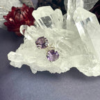 Light Purple Amethyst Stud Earrings
