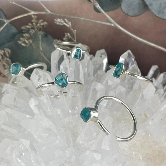 Apatite Raw Freeform Ring