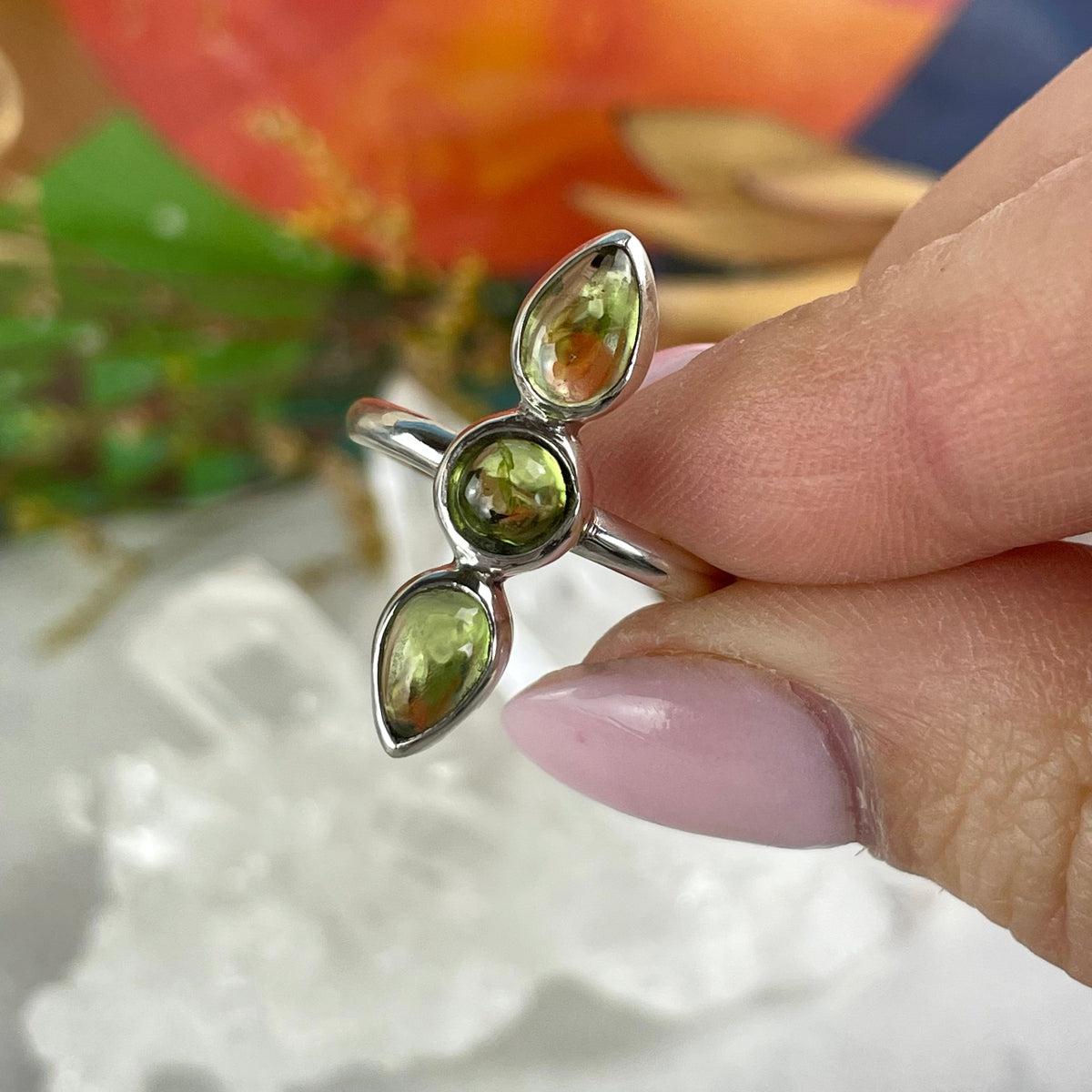 Peridot Trio Ring