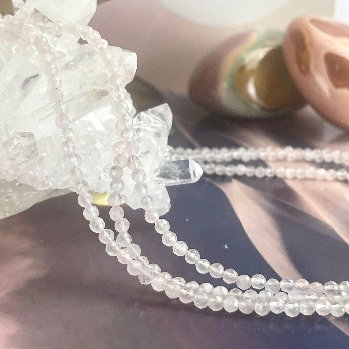 Rose Quartz Bead Necklace