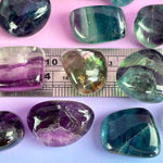 Purple Green Loose Fluorite Stones