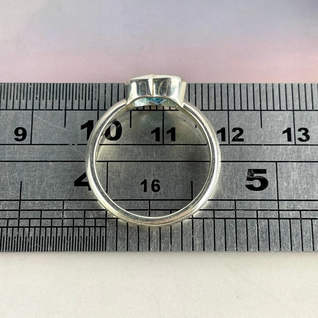 Blue Topaz Sterling Silver Ring