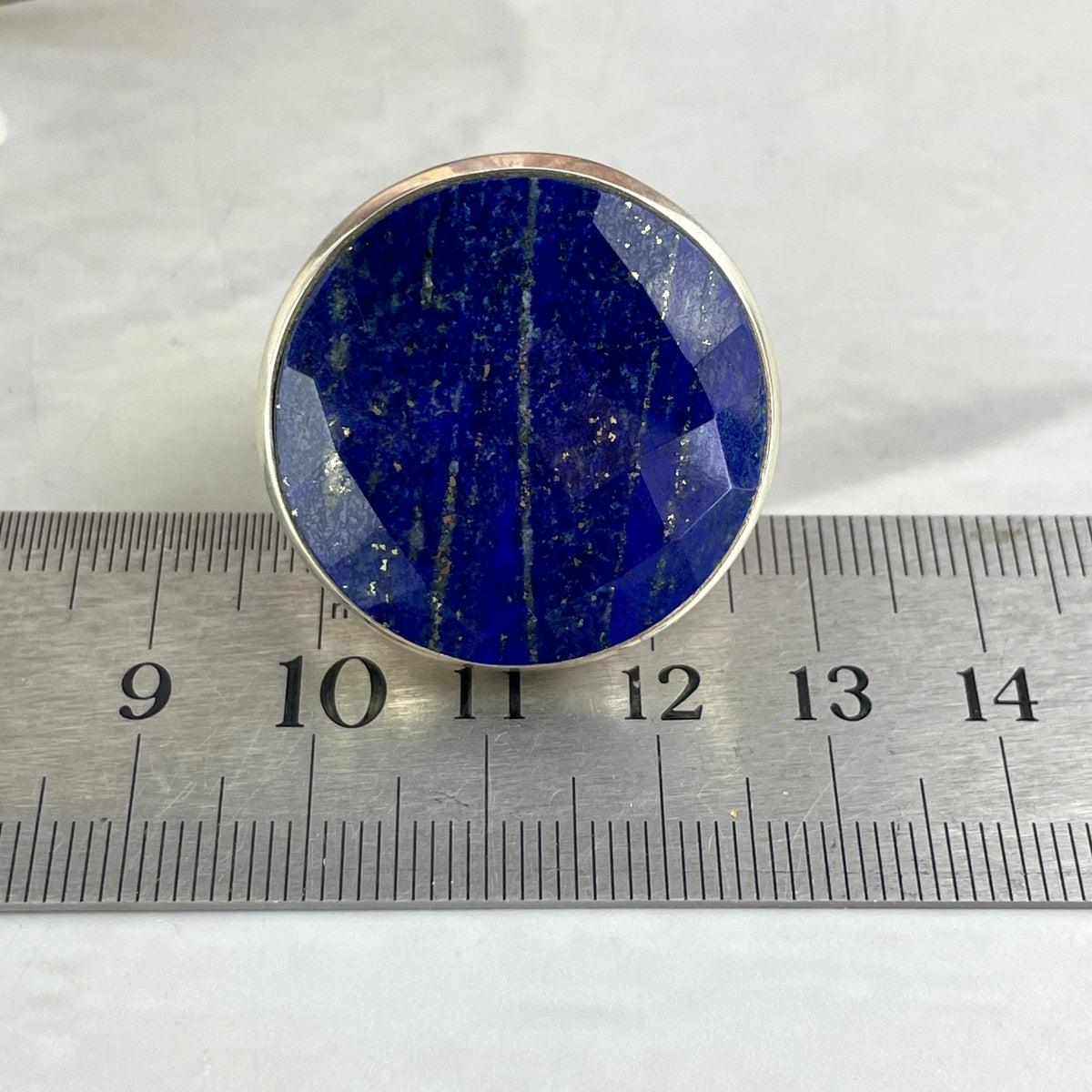 Blue And Gold Crystal Ring