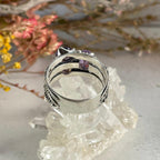 February Birthstone Silver Ring