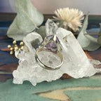 Large Band Size Amethyst Ring