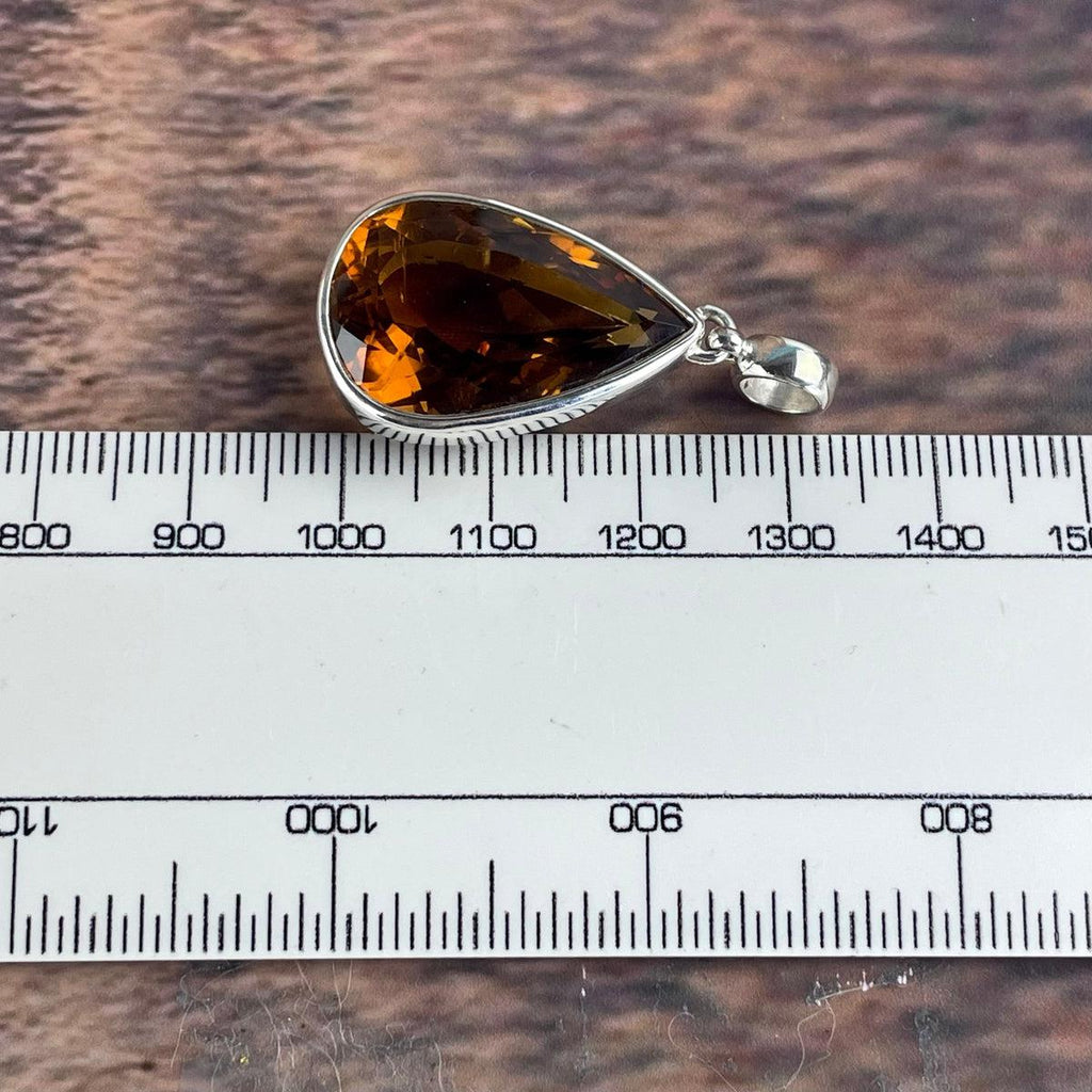 Yellow Brown Crystal Pendant
