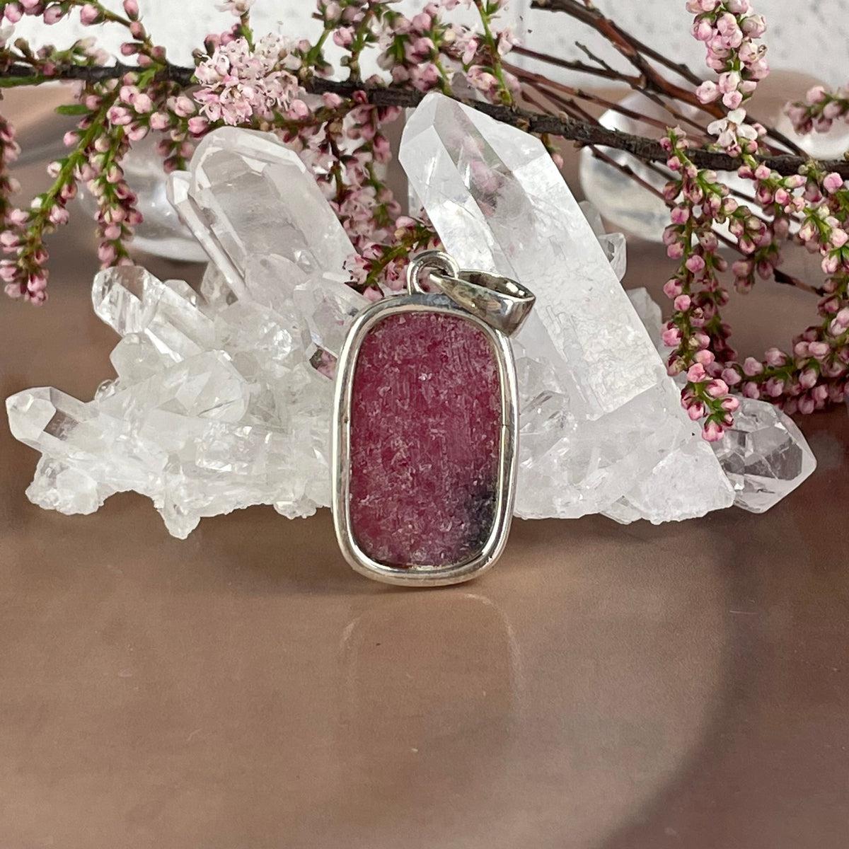 Vibrant Pink Stone Pendant